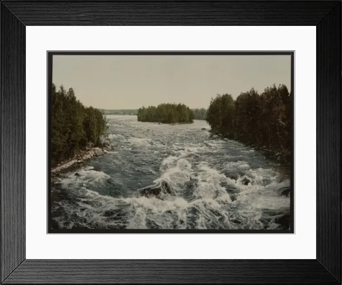 Framed Print : The rapids toward the pavillion, Imatra, Russia, (i. e. Finla Framed Print : The rapids toward the pavillion, Imatra, Russia, (i. e. Finla