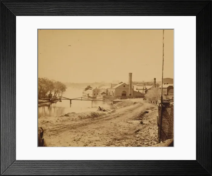 Framed Print : The Tredegar Iron Works Framed Print : The Tredegar Iron Works