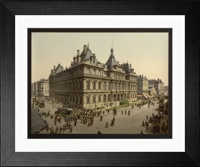 Framed Print : The Bourse, Lyons, France Framed Print : The Bourse, Lyons, France