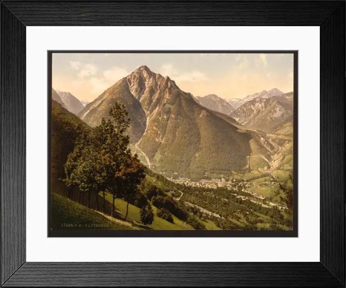 Framed Print : From the grange of Queen Hortense, Cauterets, Pyrenees, Fran Framed Print : From the grange of Queen Hortense, Cauterets, Pyrenees, Fran