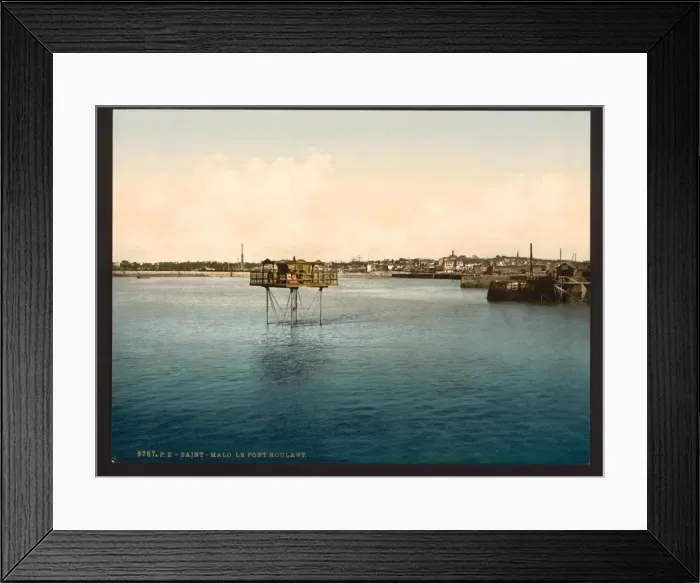 Framed Print : The Roulant Bridge, St. Malo, France Framed Print : The Roulant Bridge, St. Malo, France