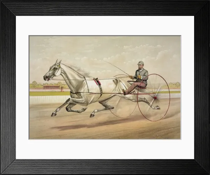 Framed Print : Famous trotter Police Gazette Formerly Emma B: the property Framed Print : Famous trotter Police Gazette Formerly Emma B: the property