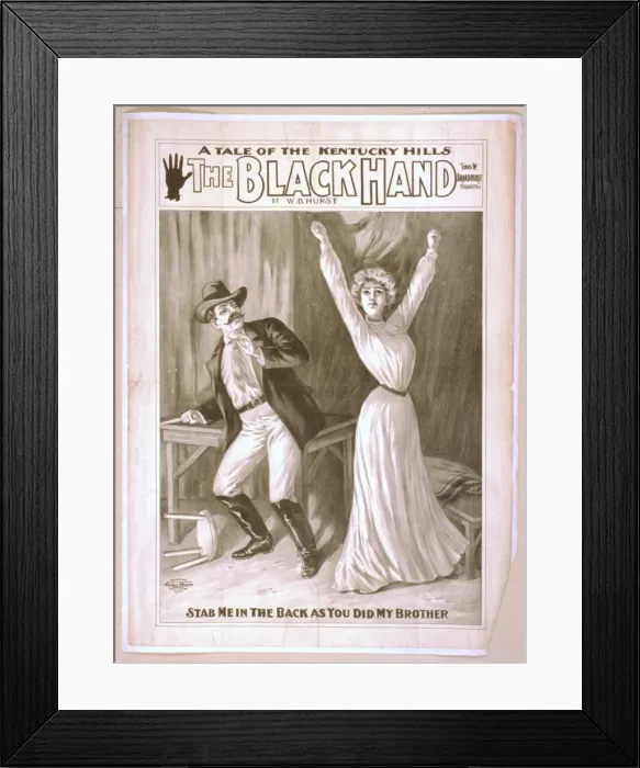 Framed Print : A tale of the Kentucky hills, The black hand by WB Hurst Framed Print : A tale of the Kentucky hills, The black hand by WB Hurst