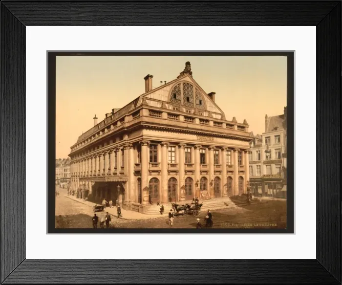 Framed Print : The theatre, Lillie, France Framed Print : The theatre, Lillie, France