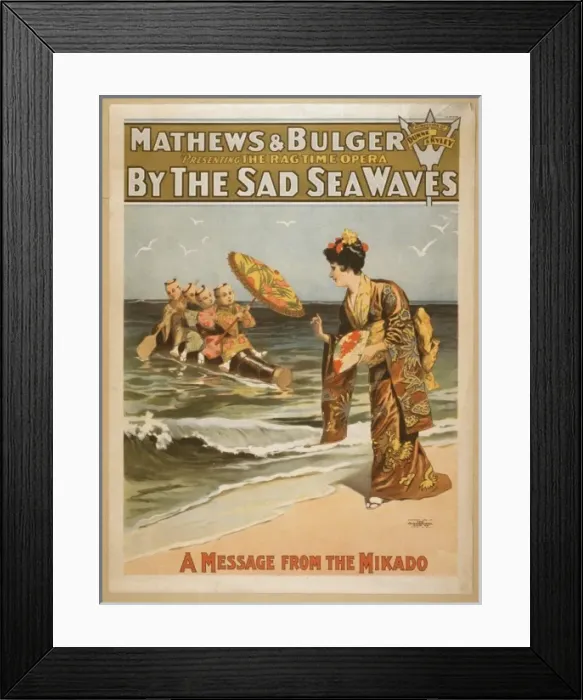 Framed Print : Mathews & Bulger presenting rag time opera, By the sad sea w Framed Print : Mathews & Bulger presenting rag time opera, By the sad sea w