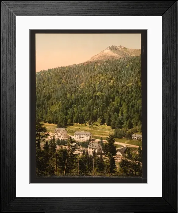 Framed Print : Le Cantal, le Lioran, hotels, Auvergne Mountains, France Framed Print : Le Cantal, le Lioran, hotels, Auvergne Mountains, France