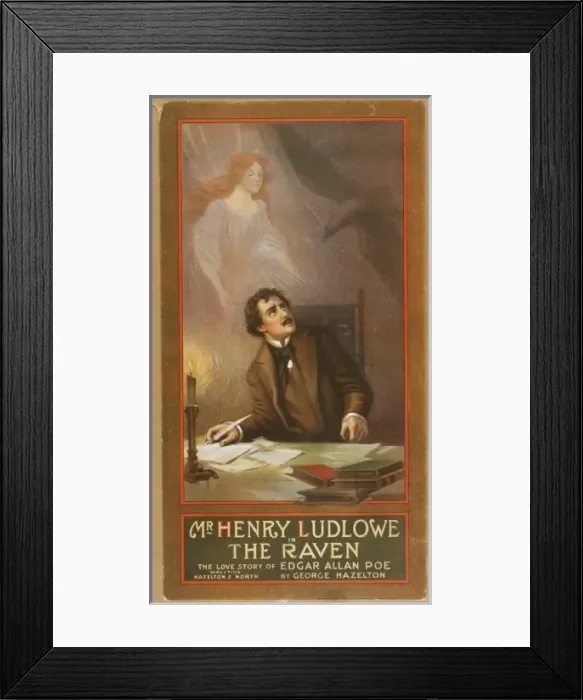 Framed Print : Mr. Henry Ludlowe in The raven the love story of Edgar Allan Framed Print : Mr. Henry Ludlowe in The raven the love story of Edgar Allan