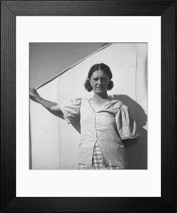 Framed Print : In a carrot pickers camp, Imperial Valley, California Framed Print : In a carrot pickers camp, Imperial Valley, California