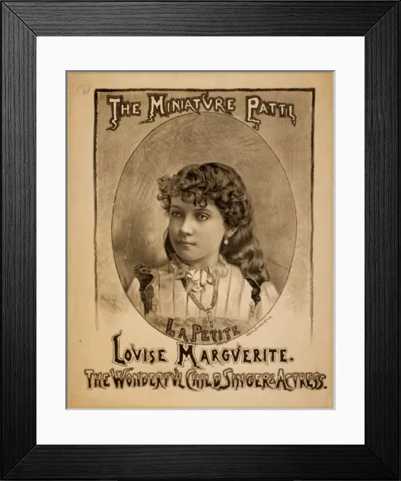 Framed Print : The miniature Patti, Louise Marguerite the wonderful child s Framed Print : The miniature Patti, Louise Marguerite the wonderful child s