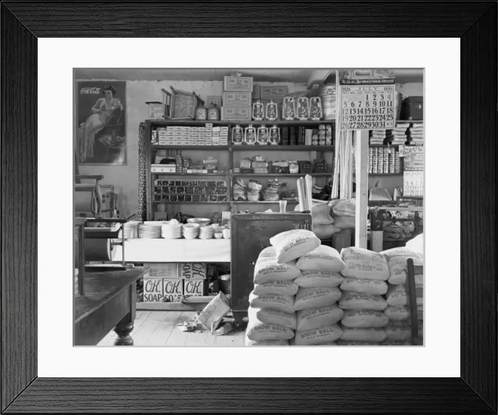 Framed Print : General store interior. Moundville, Alabama Framed Print : General store interior. Moundville, Alabama