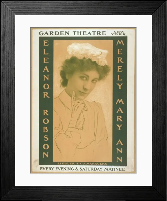 Framed Print : Merely Mary Ann Garden Theatre, New York, every evening & Sa Framed Print : Merely Mary Ann Garden Theatre, New York, every evening & Sa