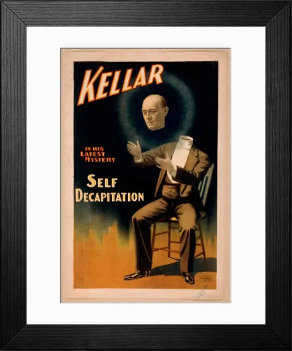 Framed Print : Kellar in his latest mystery Framed Print : Kellar in his latest mystery