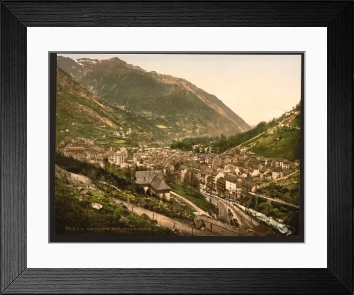 Framed Print : From La Railliere (i. e. Raillere), Cauterets, Pyrenees, Fra Framed Print : From La Railliere (i. e. Raillere), Cauterets, Pyrenees, Fra