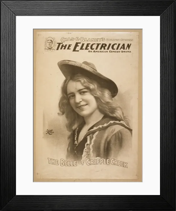 Framed Print : The electrician an American comedy drama : Chas. E. Blaney s Framed Print : The electrician an American comedy drama : Chas. E. Blaney s