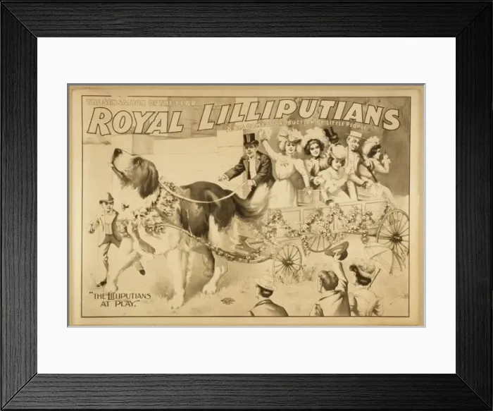 Framed Print : Royal Lilliputians, the sensation of the year a big comedy p Framed Print : Royal Lilliputians, the sensation of the year a big comedy p