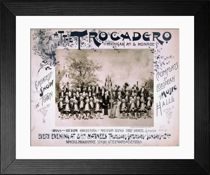 Framed Print : Hans von Bulow Orchestra and Military Band Framed Print : Hans von Bulow Orchestra and Military Band