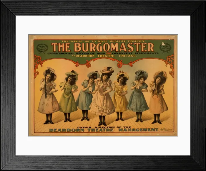 Framed Print : The burgomaster the great up to date musical comedy : unprec Framed Print : The burgomaster the great up to date musical comedy : unprec
