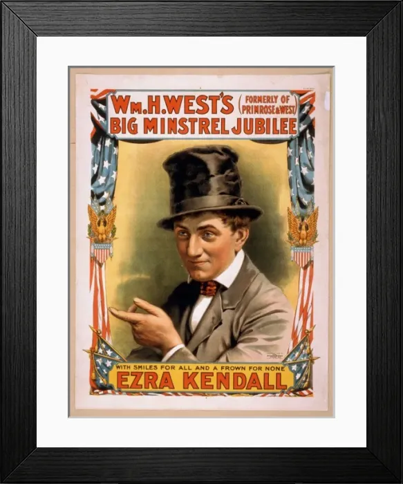 Framed Print : Wm. H. Wests Big Minstrel Jubilee (formerly of Primrose & W Framed Print : Wm. H. Wests Big Minstrel Jubilee (formerly of Primrose & W