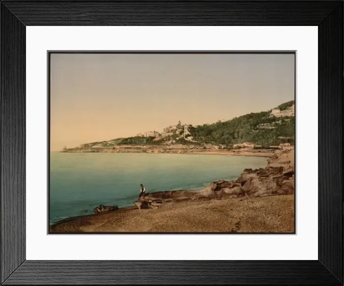 Framed Print : General view from the east, Bordighera, Riviera Framed Print : General view from the east, Bordighera, Riviera