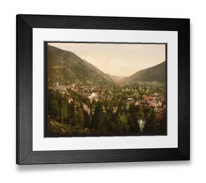 Framed Print : The hotels, Luchon, Pyrenees, France Framed Print : The hotels, Luchon, Pyrenees, France