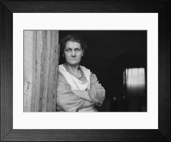Framed Print : Rehabilitation clients wife, Jackson County, Ohio Framed Print : Rehabilitation clients wife, Jackson County, Ohio