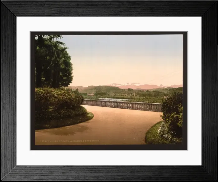 Framed Print : Pau and the Pyrenees, France Framed Print : Pau and the Pyrenees, France