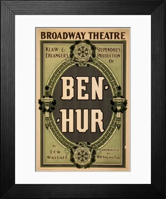 Framed Print : Klaw & Erlangers stupendous production of Ben-Hur by Lew Wa Framed Print : Klaw & Erlangers stupendous production of Ben-Hur by Lew Wa
