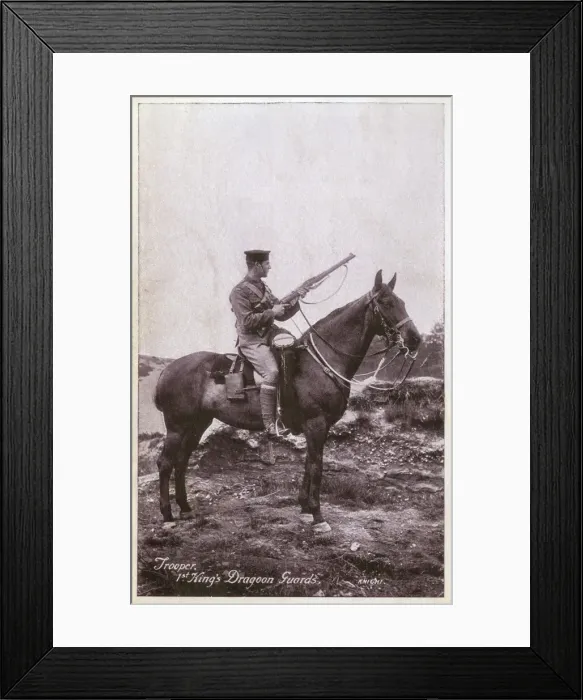 Framed Print : Trooper of the First Kings Dragoon Guards Framed Print : Trooper of the First Kings Dragoon Guards