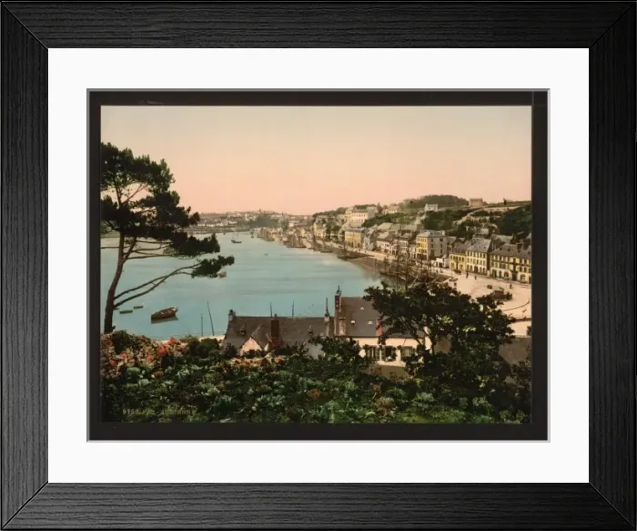 Framed Print : General view, Audierne, France Framed Print : General view, Audierne, France