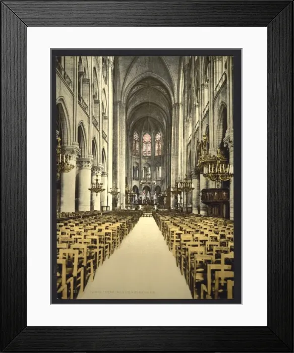 Framed Print : Notre Dame, interior, Paris, France Framed Print : Notre Dame, interior, Paris, France