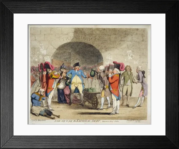 Framed Print : A new way to pay the national-debt Framed Print : A new way to pay the national-debt
