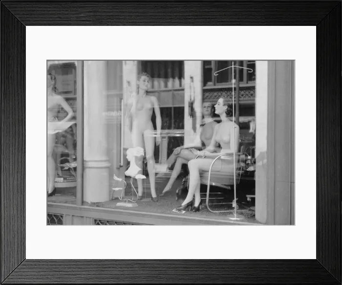 Framed Print : Department store models, Chicago, Illinois Framed Print : Department store models, Chicago, Illinois
