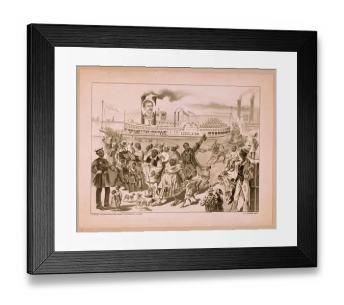 Framed Print : Emersons Excelsior Minstrels 50 in number, count them Framed Print : Emersons Excelsior Minstrels 50 in number, count them