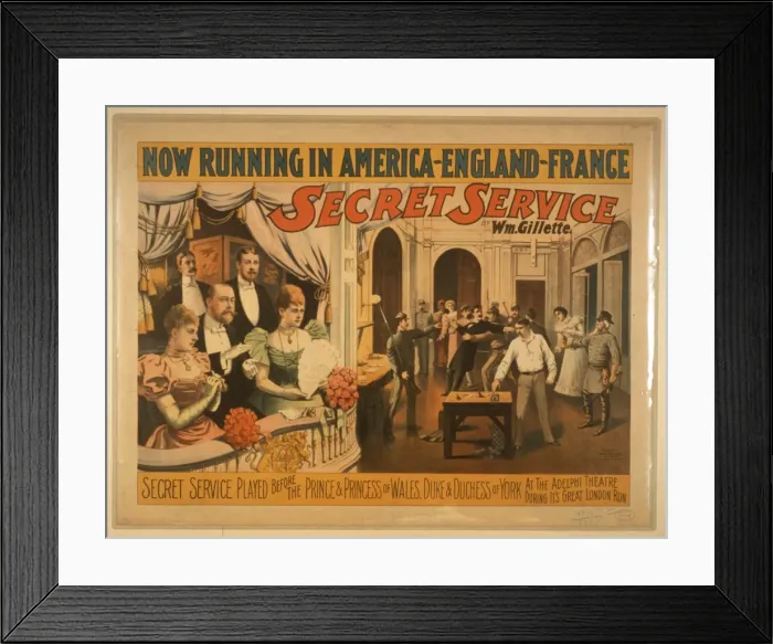 Framed Print : Secret service by Wm. Gillette Framed Print : Secret service by Wm. Gillette