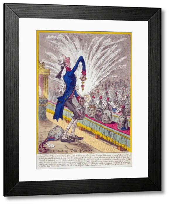 Framed Print : Uncorking old sherry