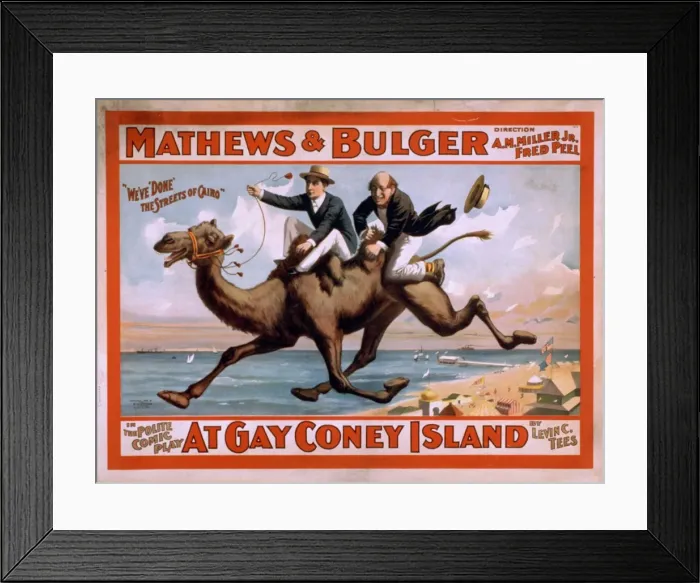 Framed Print : Mathews & Bulger in the polite comic play, At gay Coney Isla Framed Print : Mathews & Bulger in the polite comic play, At gay Coney Isla