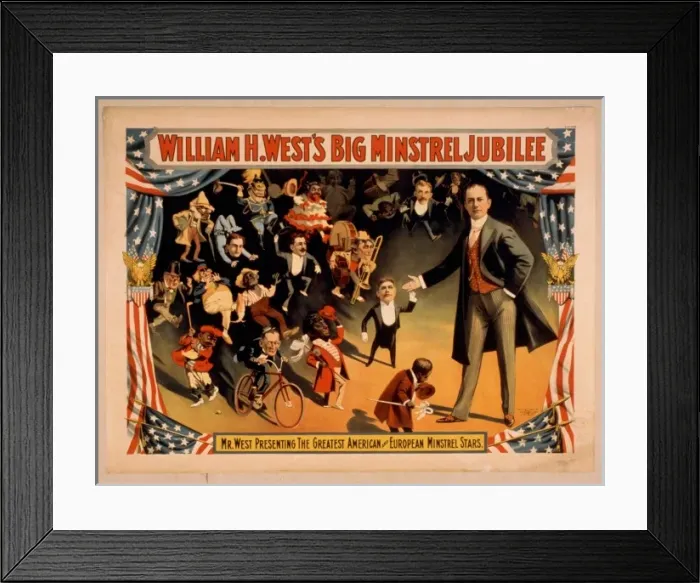Framed Print : William H. Wests Big Minstrel Jubilee Framed Print : William H. Wests Big Minstrel Jubilee