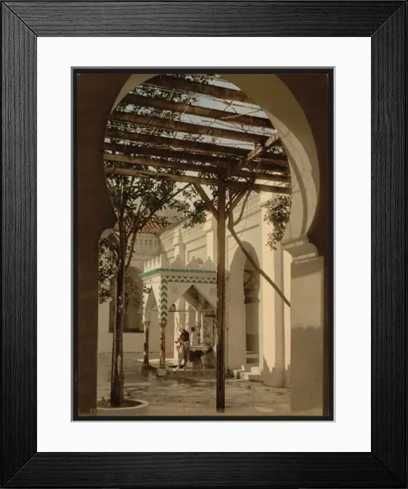 Framed Print : Fountain in Mosque of El Kebir, Algiers, Algeria Framed Print : Fountain in Mosque of El Kebir, Algiers, Algeria