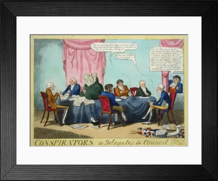Framed Print : Conspirators; or, delegates in council Framed Print : Conspirators; or, delegates in council