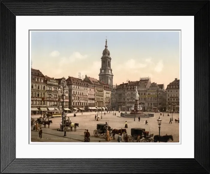 Framed Print : Old Market, Altstadt, Dresden, Saxony, Germany Framed Print : Old Market, Altstadt, Dresden, Saxony, Germany