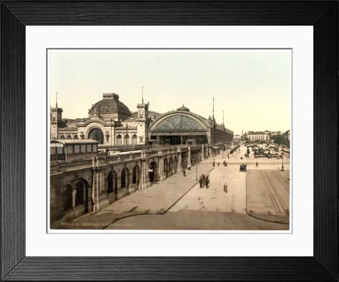 Framed Print : Railway buildings, Altstadt, Dreseden, Saxony, Germany Framed Print : Railway buildings, Altstadt, Dreseden, Saxony, Germany