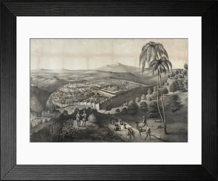 Framed Print : Ancient Jerusalem, previous to its destruction by Titus Framed Print : Ancient Jerusalem, previous to its destruction by Titus