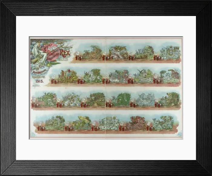 Framed Print : Carnival edition, pageant of Rex, king of the carnival Framed Print : Carnival edition, pageant of Rex, king of the carnival
