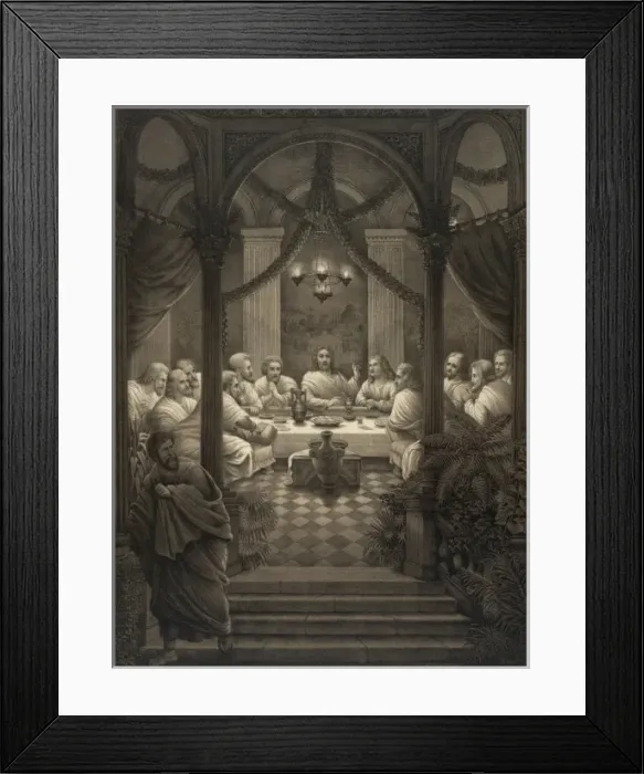 Framed Print : Last supper of Christ Framed Print : Last supper of Christ