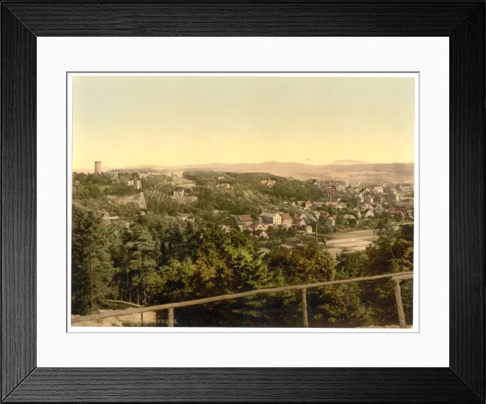 Framed Print : Bielefield (i. e. Bielefeld), with Sparenburg, Westphalia, G Framed Print : Bielefield (i. e. Bielefeld), with Sparenburg, Westphalia, G