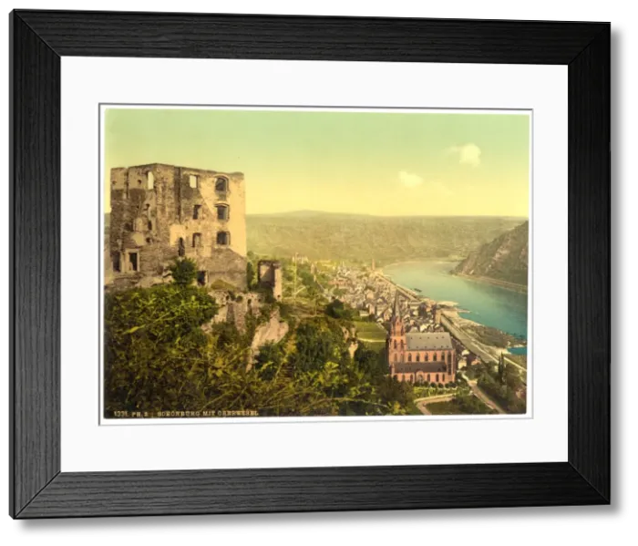 Framed Print : Schonburg and Oberwesel, the Rhine, Germany Framed Print : Schonburg and Oberwesel, the Rhine, Germany
