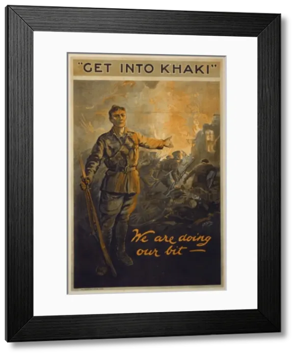 Framed Print : Get into khaki; we are doing our bit Framed Print : Get into khaki; we are doing our bit