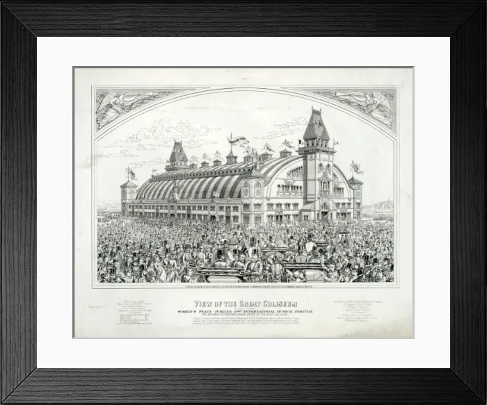 Framed Print : View of the great coliseum Framed Print : View of the great coliseum