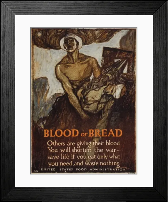 Framed Print : Blood or bread Others are giving their blood - You will shor Framed Print : Blood or bread Others are giving their blood - You will shor