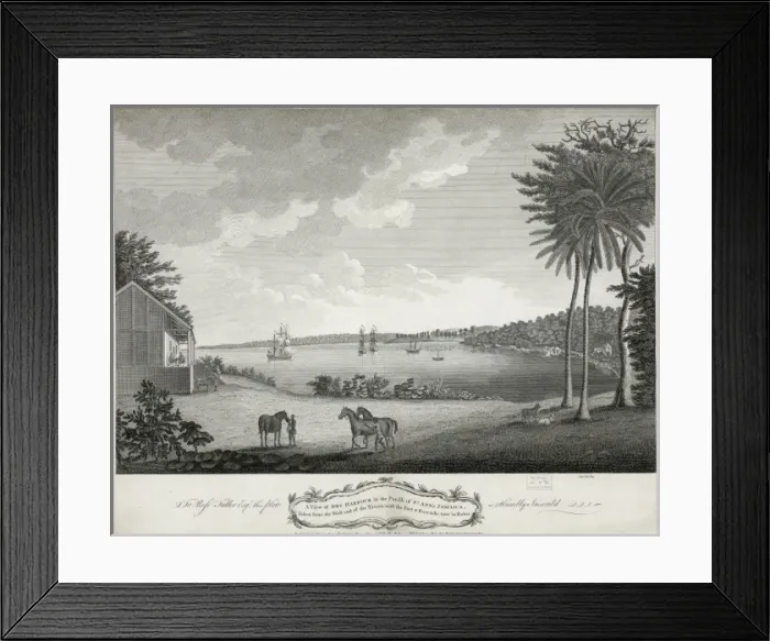 Framed Print : A view of Dry Harbour in the parish of St. Anns Jamaica, ta Framed Print : A view of Dry Harbour in the parish of St. Anns Jamaica, ta